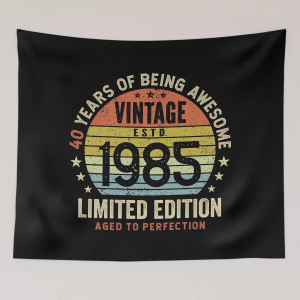 Item preview, 40th Birthday Awesome 40 Years Vintage 1985 designed and sold by eclecTEEq.