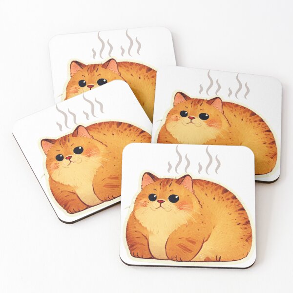 Item preview, Chubby Cat Bread Sticker designed and sold by Glam-OOTD.