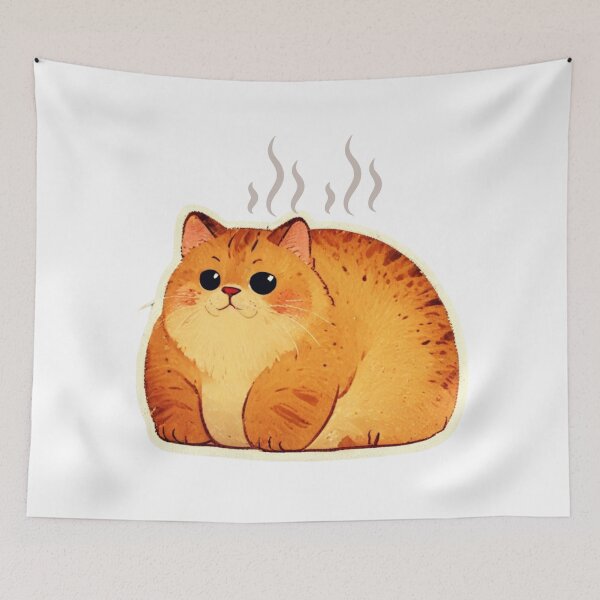 Item preview, Chubby Cat Bread Sticker designed and sold by Glam-OOTD.
