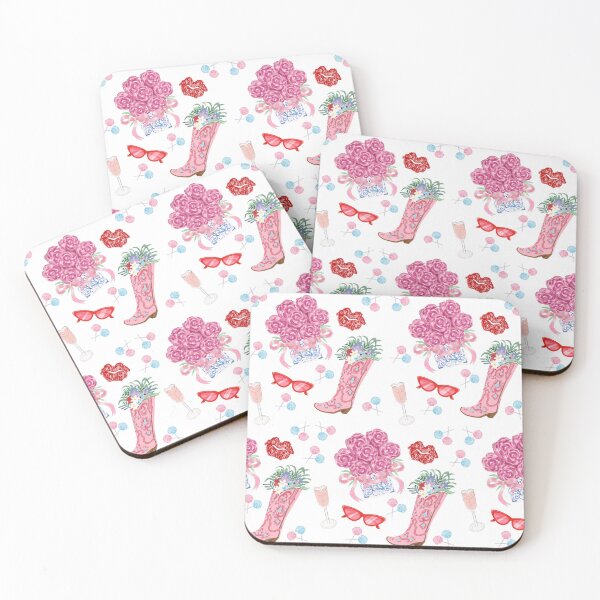 Item preview, Playful Pink Cowgirl Aesthetic Pattern designed and sold by SpiritedArtwork.
