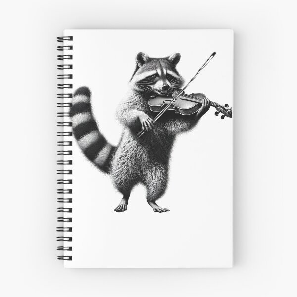 Item preview, Raccoon Playing Violin Violist Violin Player designed and sold by Kimberley King Art  King Art.