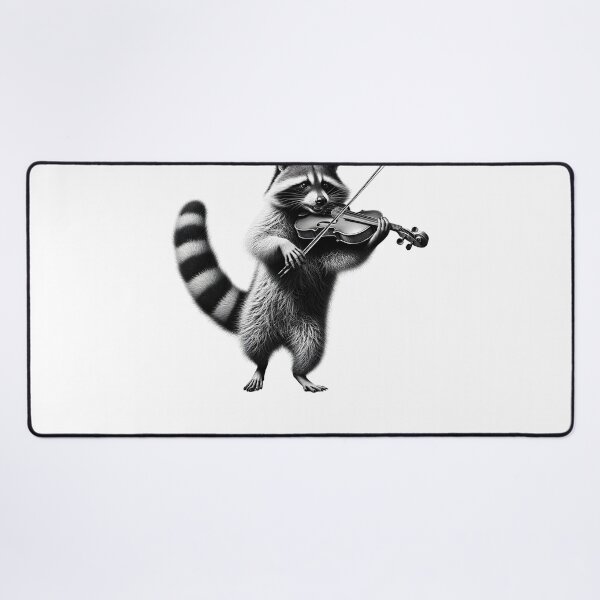 Item preview, Raccoon Playing Violin Violist Violin Player designed and sold by Kimberley King Art King Art.