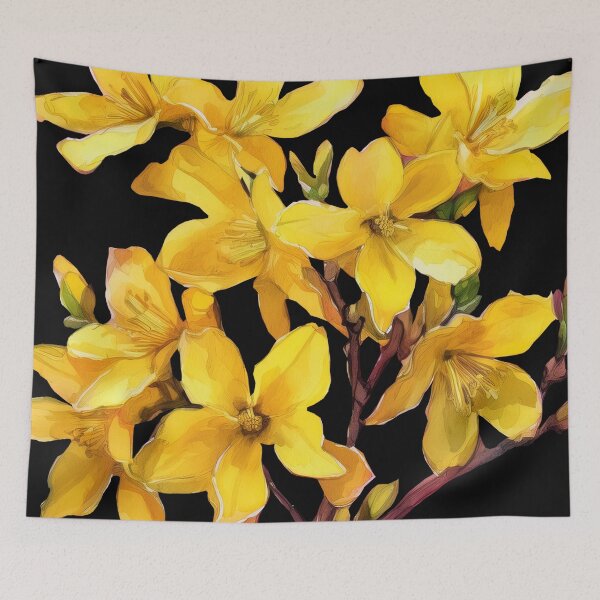 Item preview, yellow forsythia designed and sold by Valentina-V.