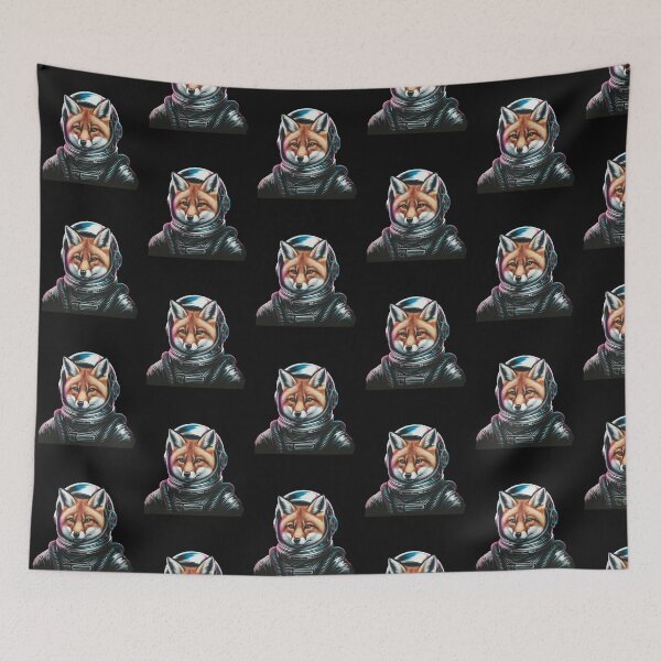 Item preview,  Modern Trendy Funny Cute Astronaut Fox In Space Galaxy designed and sold by SOUFIANE1991.