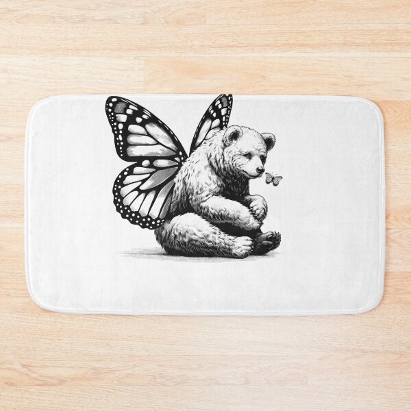 Item preview, Bear With Butterfly Wings Vintage Retro 90s designed and sold by Kimberley King Art  King Art.