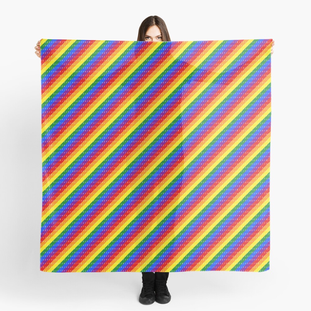 IPA scarf - rainbow Scarf