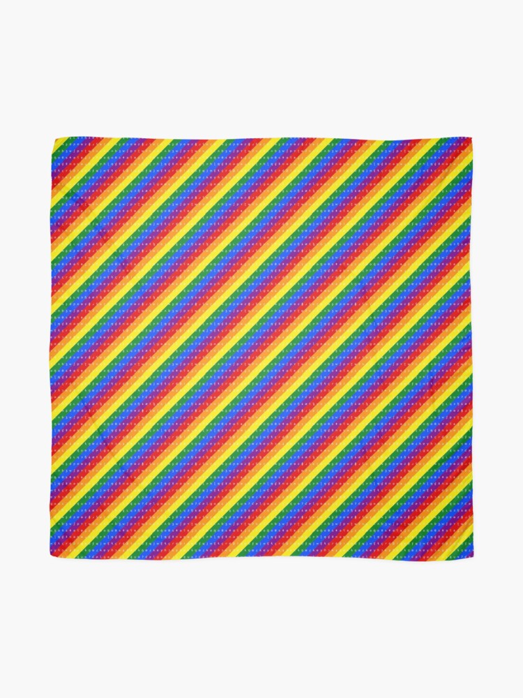 Alternate view of IPA scarf - rainbow Scarf