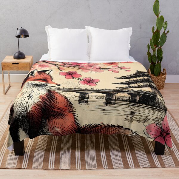 Item preview, Fox in Sakura Blossom Fantasy designed and sold by inkNext.