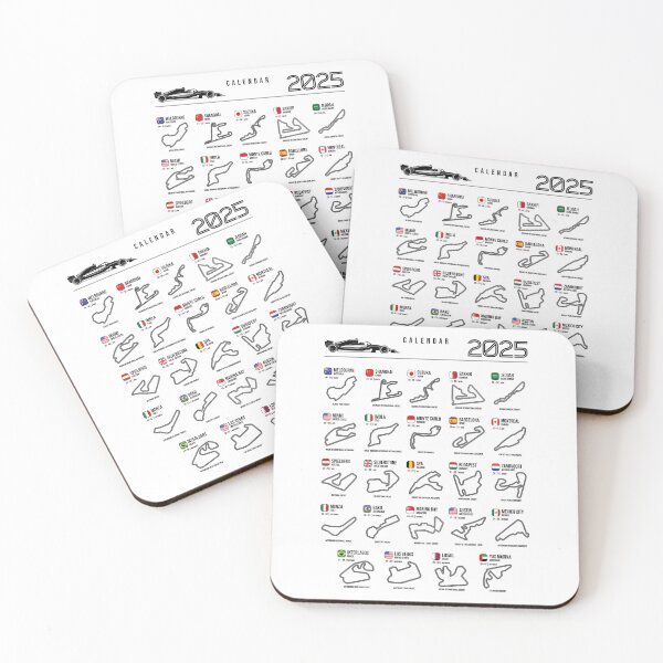 Item preview, Schedule Formula Racing Cars 2025 designed and sold by Mariel  Toigo.