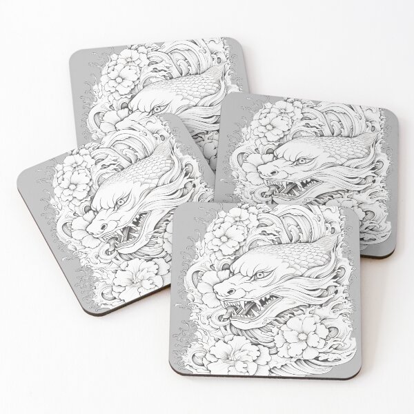 Item preview, Traditional Japanese Dragon Tattoo really made in Japan designed and sold by BestDetailer.