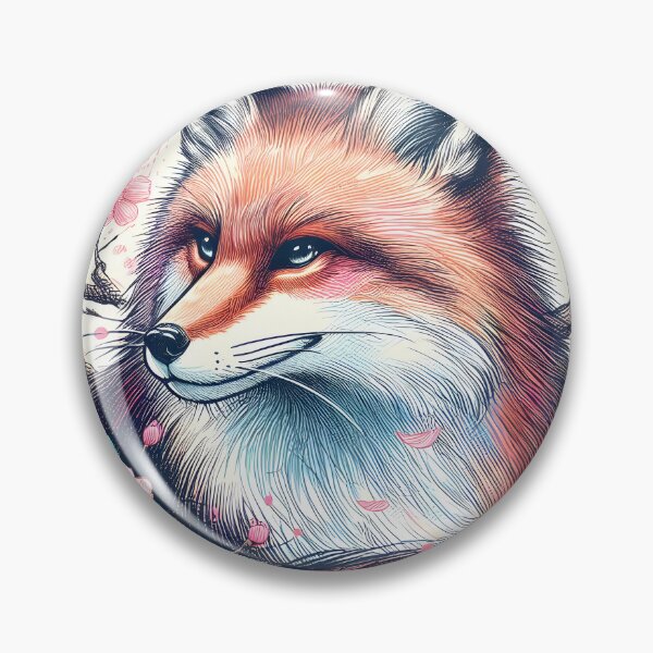 Item preview, Charming Fox in Sakura Wonderland designed and sold by inkNext.