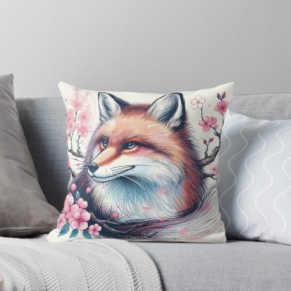 Item preview, Charming Fox in Sakura Wonderland designed and sold by inkNext.