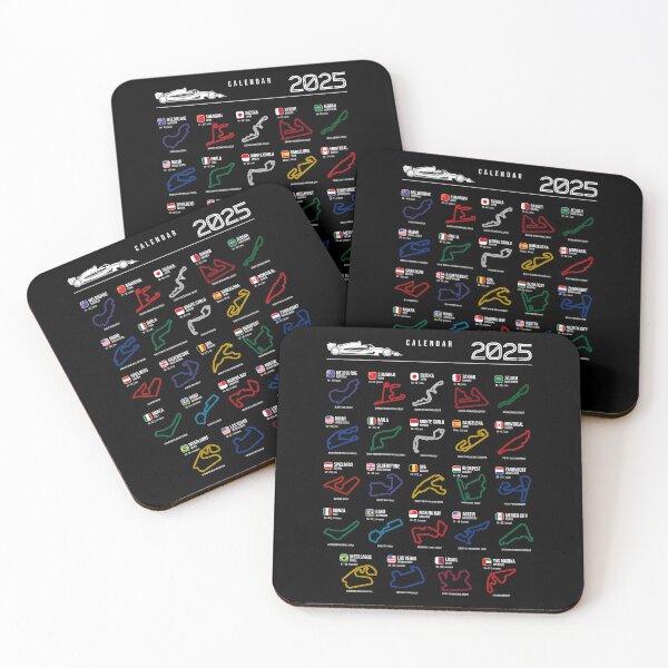 Item preview, Schedule Formula Racing Cars 2025 (Colorful) designed and sold by Mariel  Toigo.