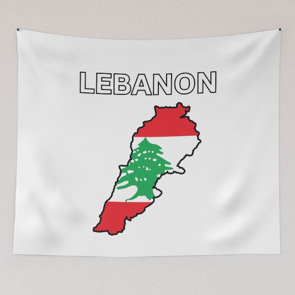 Item preview, Lebanon Flag Map Design designed and sold by atomstartup.