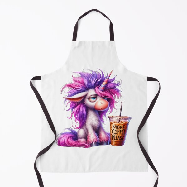 Item preview, grumpy fed up unicorn with coffee designed and sold by LoneAngel.