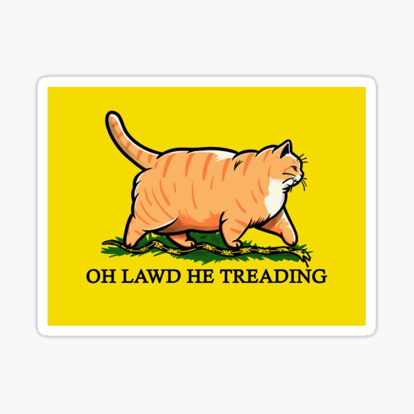 Item preview, Oh Lawd He Treading Ginger Color Block designed and sold by KilkennyCat Art.