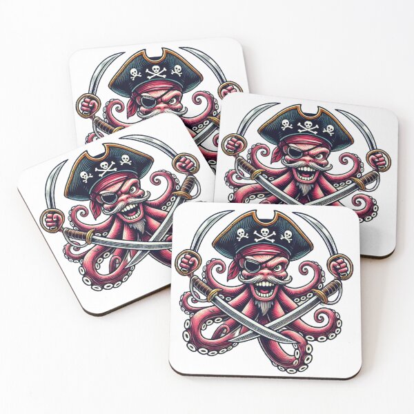 Item preview, Pirate Octopus - Fierce Swashbuckling Sea Captain designed and sold by Nauert's.