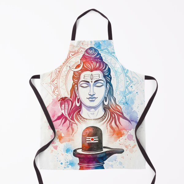 Item preview, Meditative Shiva Watercolour - Maha Shivaratri designed and sold by InevitableAum.