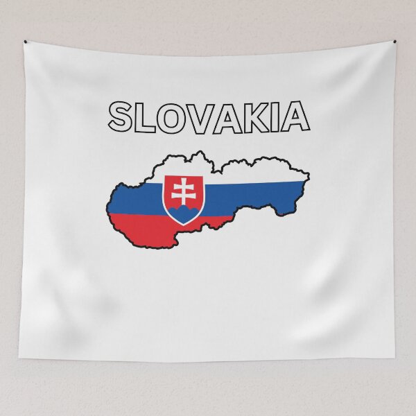 Item preview, Slovakia Flag Map Design designed and sold by atomstartup.