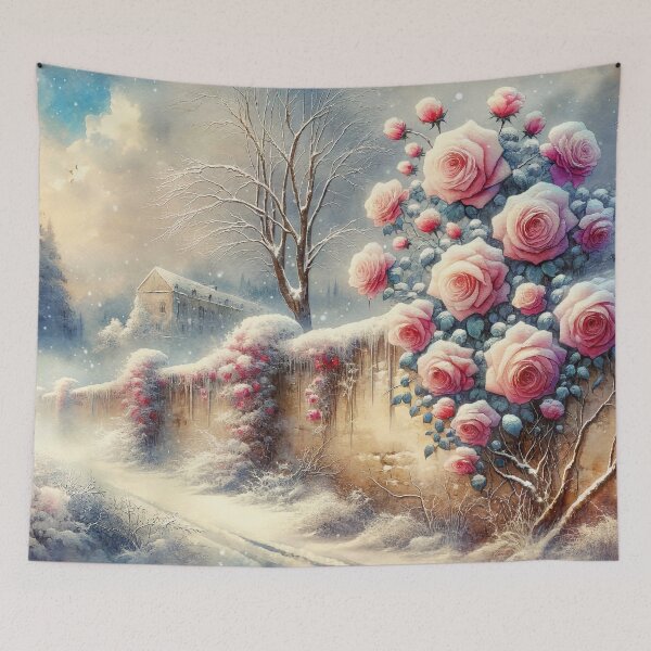 Item preview, Roses Blooming in Winter designed and sold by M-Y-A-R-T-.