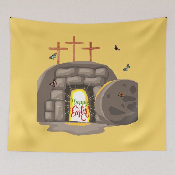Item preview, Happy Easter Empty Tomb  designed and sold by BlessedHandsDesigns.