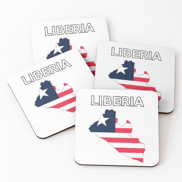 Item preview, Liberia Flag Map Design designed and sold by atomstartup.