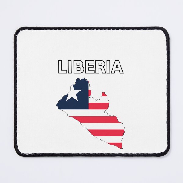 Item preview, Liberia Flag Map Design designed and sold by atomstartup.