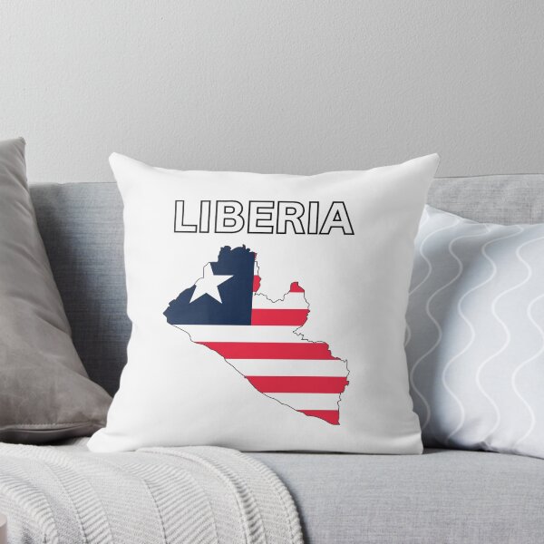 Item preview, Liberia Flag Map Design designed and sold by atomstartup.