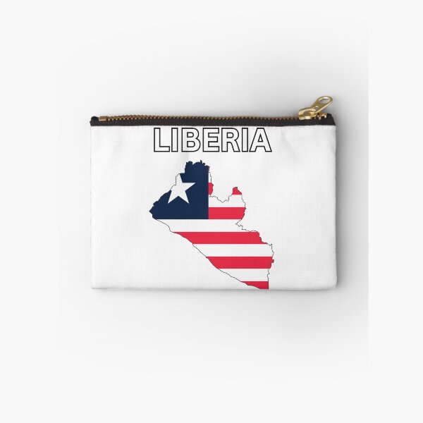 Item preview, Liberia Flag Map Design designed and sold by atomstartup.