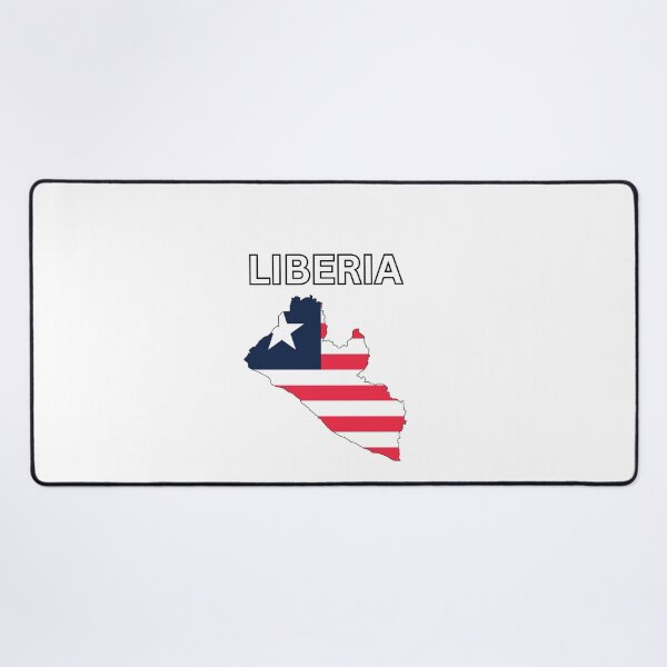 Item preview, Liberia Flag Map Design designed and sold by atomstartup.