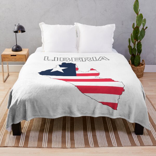 Item preview, Liberia Flag Map Design designed and sold by atomstartup.