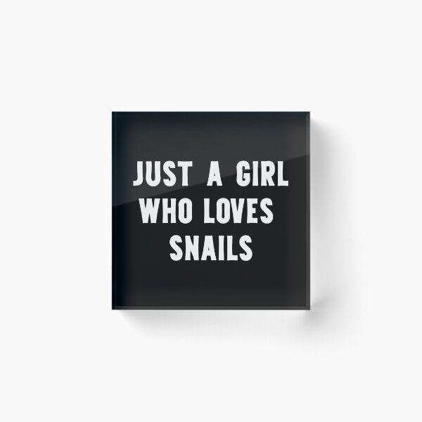 Item preview, Just A Girl Who Loves Snails Funny Snail Lover designed and sold by RareBunny.