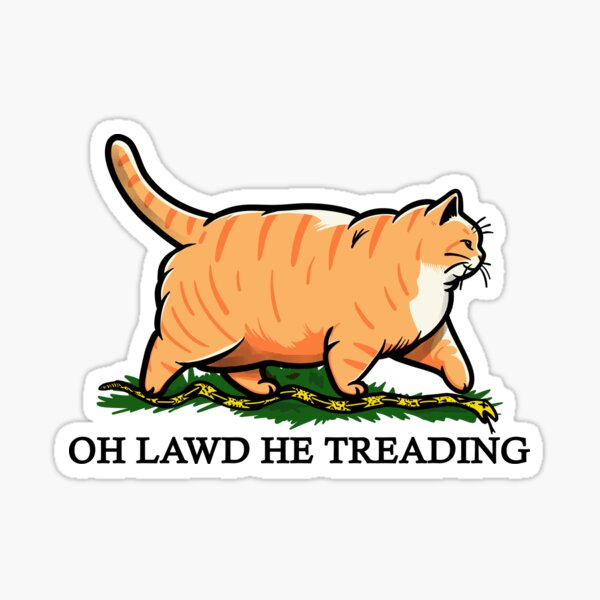 Item preview, Oh Lawd He Treading Ginger designed and sold by KilkennyCat Art.