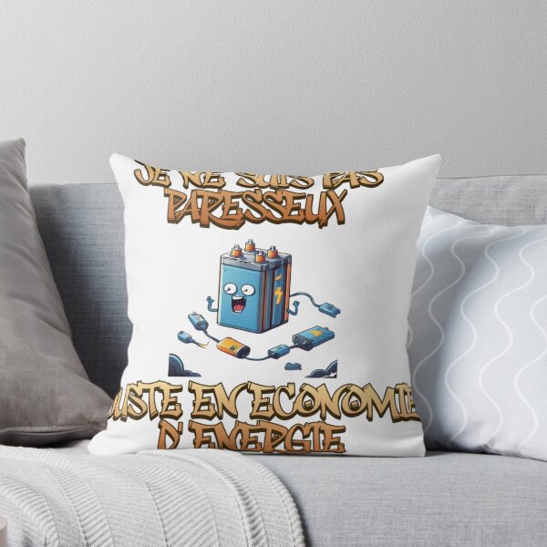 Item preview, Funny T-shirt - I'm not lazy, just saving energy designed and sold by SoulsetJourney.