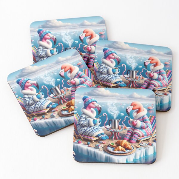 Item preview, Flamingo Coffee Party designed and sold by M-Y-A-R-T-.