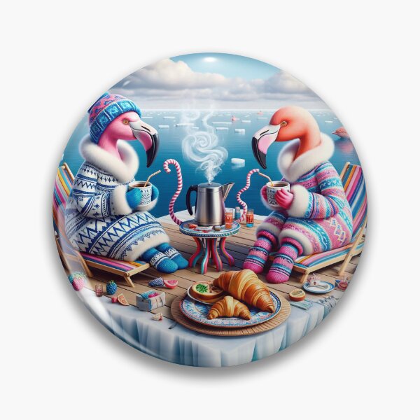 Item preview, Flamingo Coffee Party designed and sold by M-Y-A-R-T-.