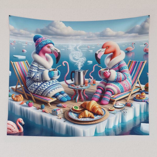 Item preview, Flamingo Coffee Party designed and sold by m-y-A-I-A-R-T-.