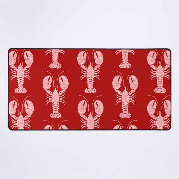Item preview, Light Pink with White Floral Print Lobster Design designed and sold by Giulia Palazzo.