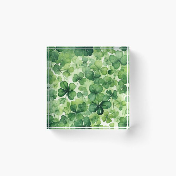 Item preview, Shamrocks painted in watercolor giving a natural and delicate touch designed and sold by Designbes.