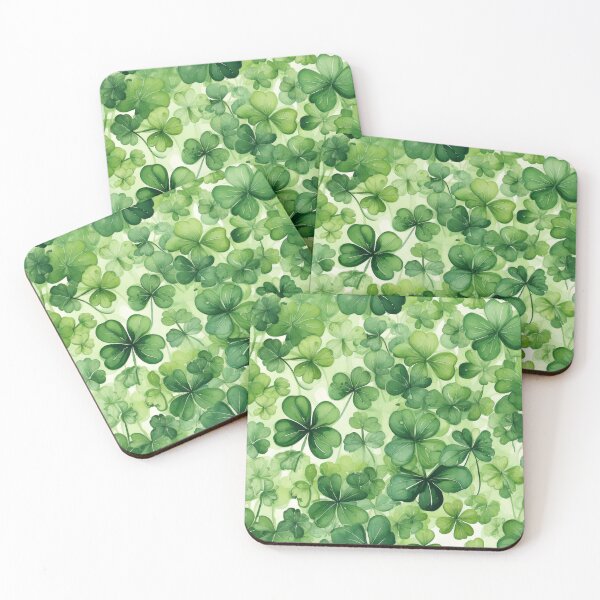Item preview, Shamrocks painted in watercolor giving a natural and delicate touch designed and sold by Designbes.