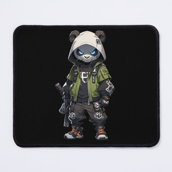 Item preview, Fierce Cyberpunk Panda Warrior – Samurai Streetwear Art designed and sold by ZyloPrints.