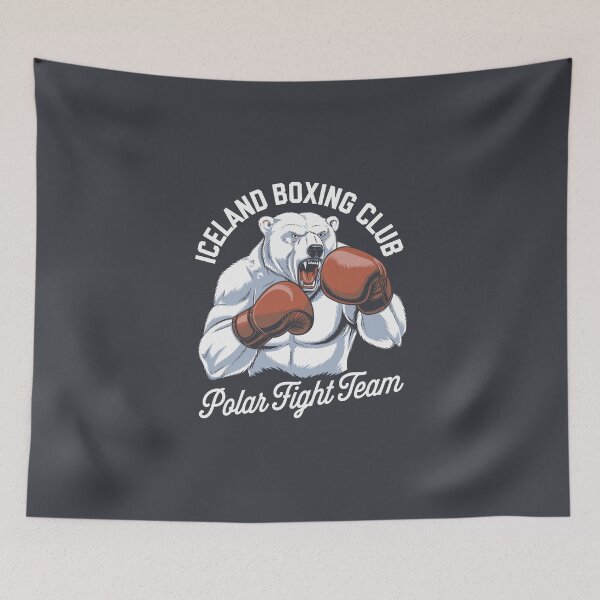 Item preview, Iceland Boxing Club T-Shirt – Furious White Bear Boxer Polar Fight Team designed and sold by paulo silveira.