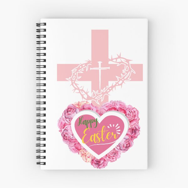 Item preview, Happy Easter Heart Cross  designed and sold by BlessedHandsDesigns.
