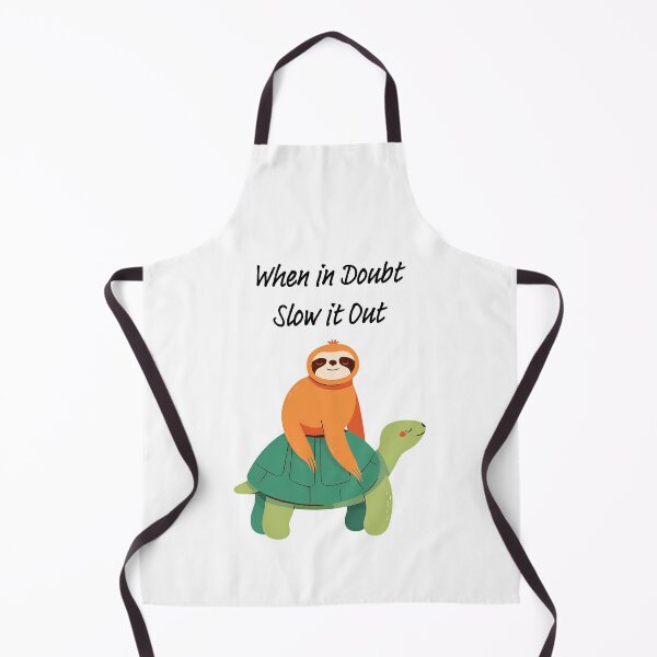 Item preview,  "When in Doubt, Slow it Out" sloth and turtle motivational saying design designed and sold by TR_fairydesigns.