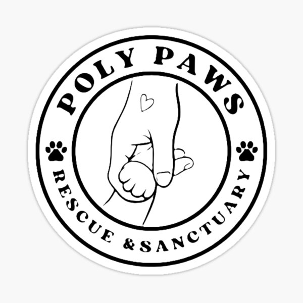 Vista previa del artículo con la obra «Rescate y santuario Poly Paws», diseñado y vendido por ColinBulla.