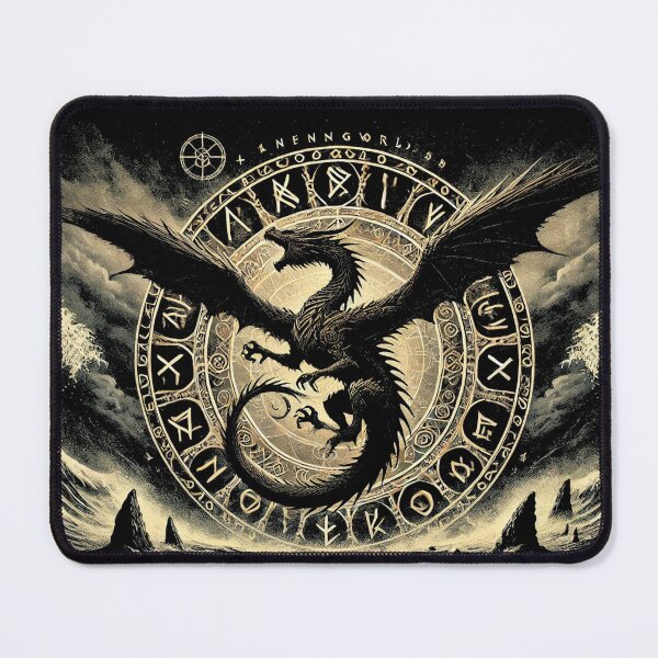 Item preview, Runic Dragon - Guardian of the Seas and Runes designed and sold by RavenRunes.