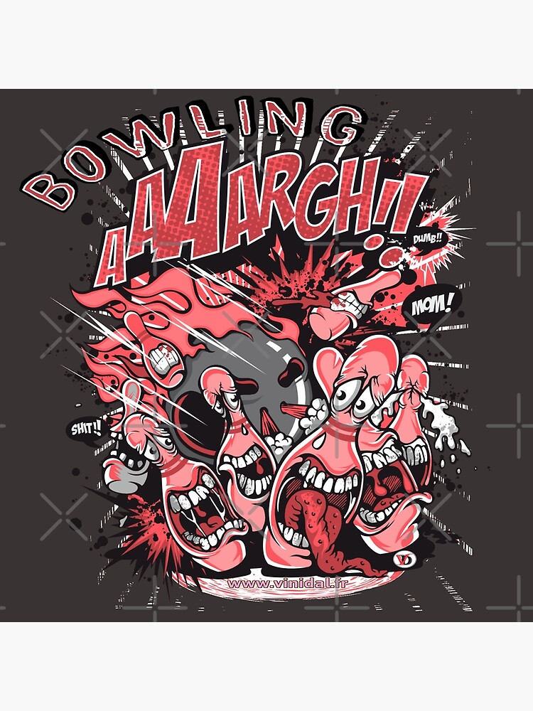 Aperçu 2 sur 2. Tote bag avec l'œuvre Bowling créée et vendue par Vinidal.
