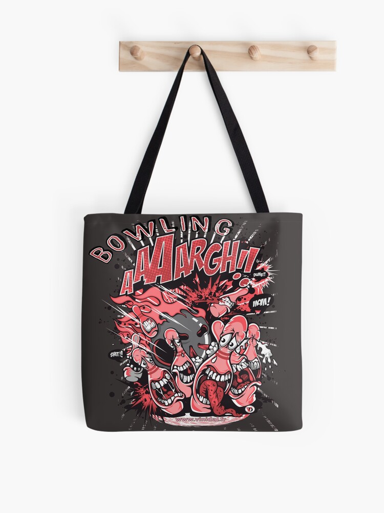 Aperçu 1 sur 2. Tote bag avec l'œuvre Bowling créée et vendue par Vinidal.