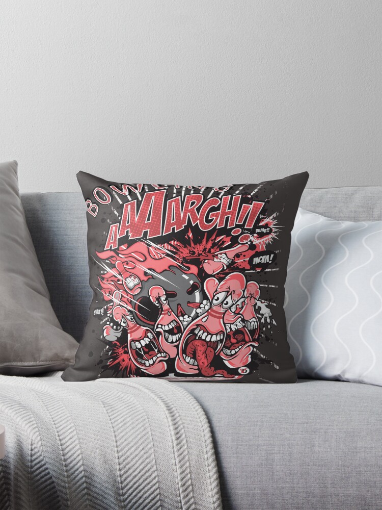 Aperçu 1 sur 4. Coussin avec l'œuvre Bowling créée et vendue par Vinidal.