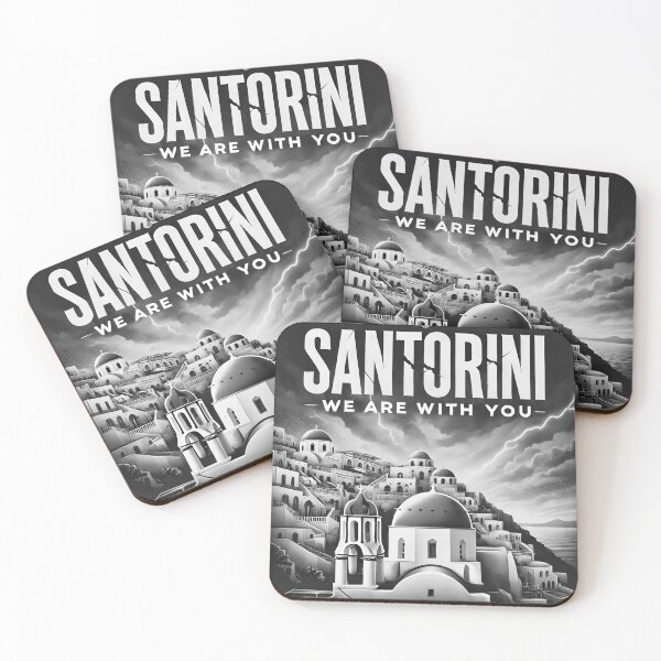 Item preview, Santorini Earthquake Support – We Are With You designed and sold by Chroma Myst.